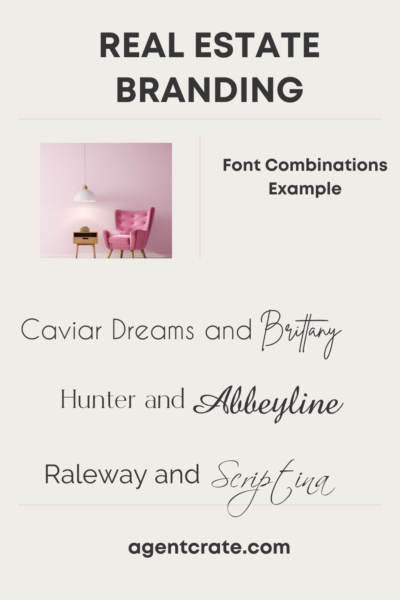 real estate branding fonts