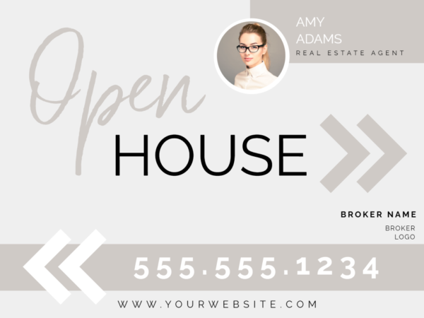 open house sign