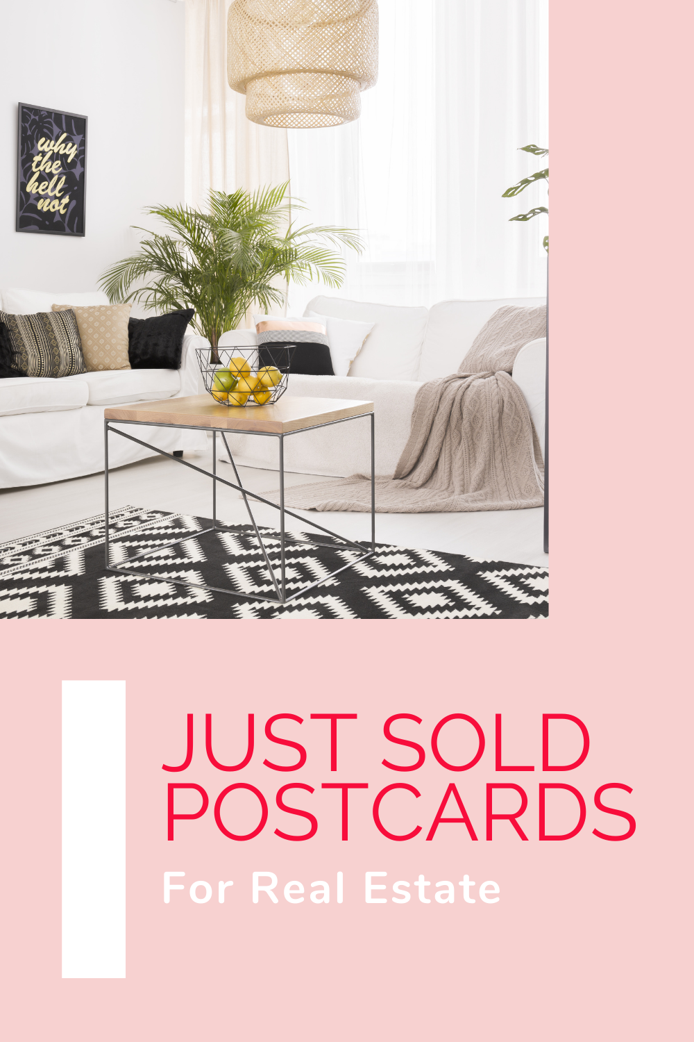 just sold postcard pin