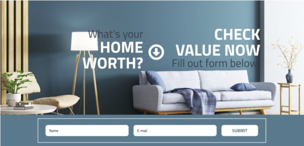 real estate landing page example