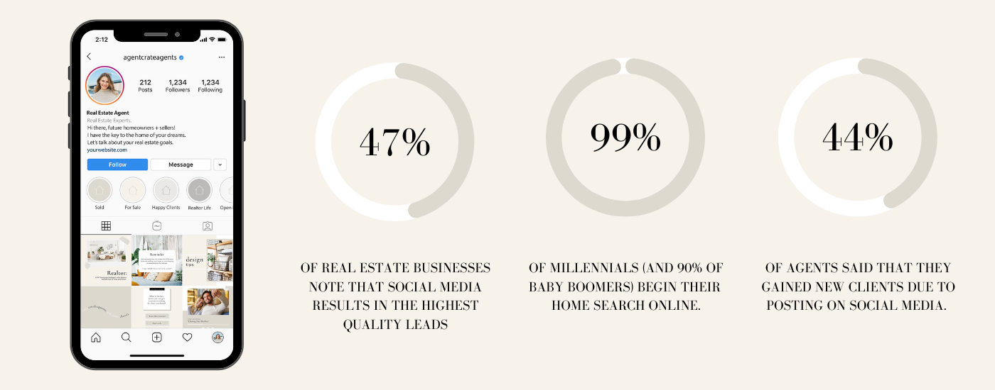 real estate social media instagram