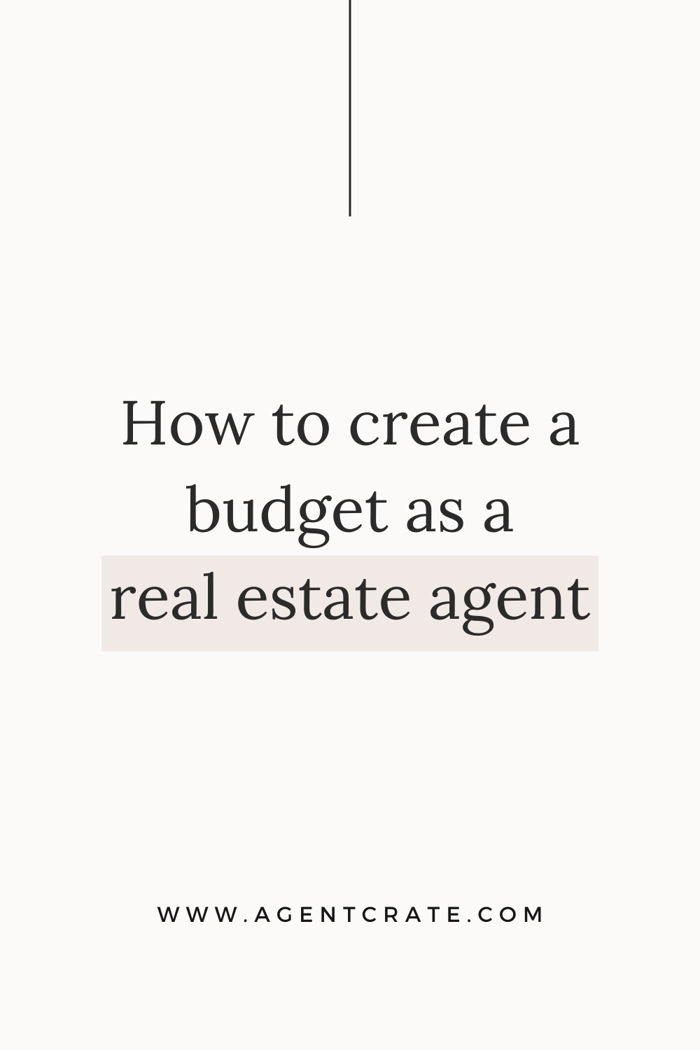 how to budget as a real estate agent