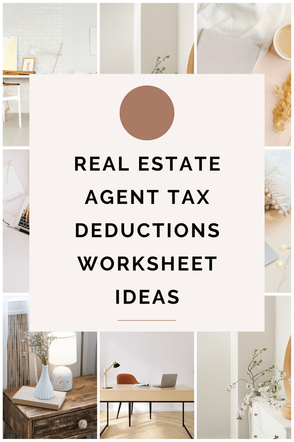 real estate agent tax deductions worksheet